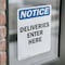Signmission Deliveries Enter Here OSHA Notice Sign, Vinyl Decal, 7in W x 10in L, 2PK OS-2PACK-NS-D-710-V-10965 - alternate 6